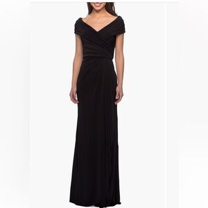 La femme black dress off the shoulder size 12